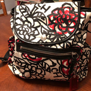 Coach Poppy Limited Edition Graffiti Backpack